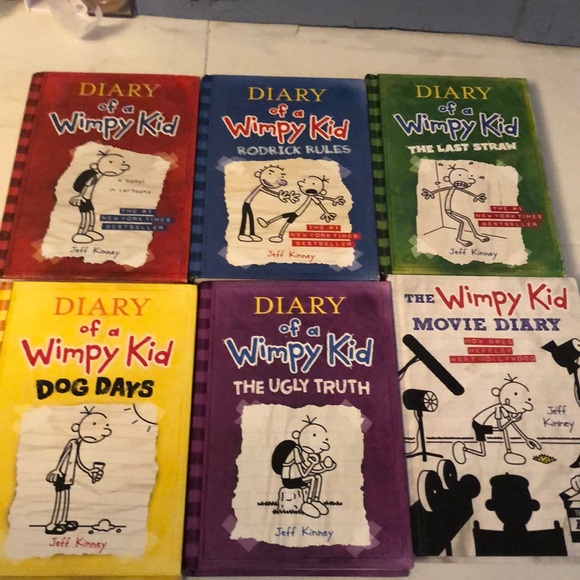 diary of a wimpy kid Other - 6 diary of a wimpy kid books. By Jeff Kinney